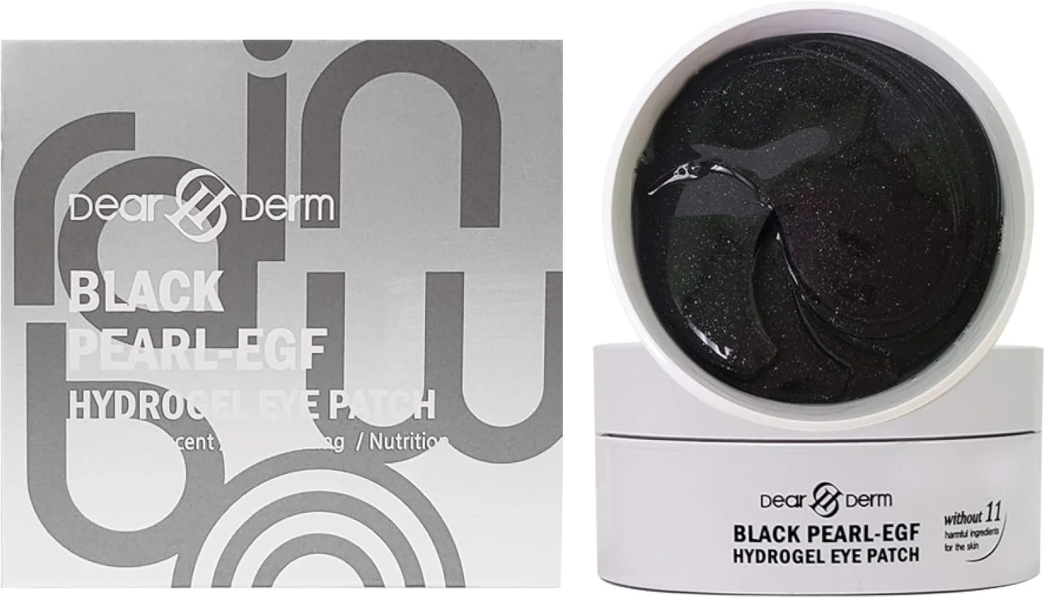 پچ دور چشم هیدروژل مروارید سیاه و EGF دیردرم (60 عدد)