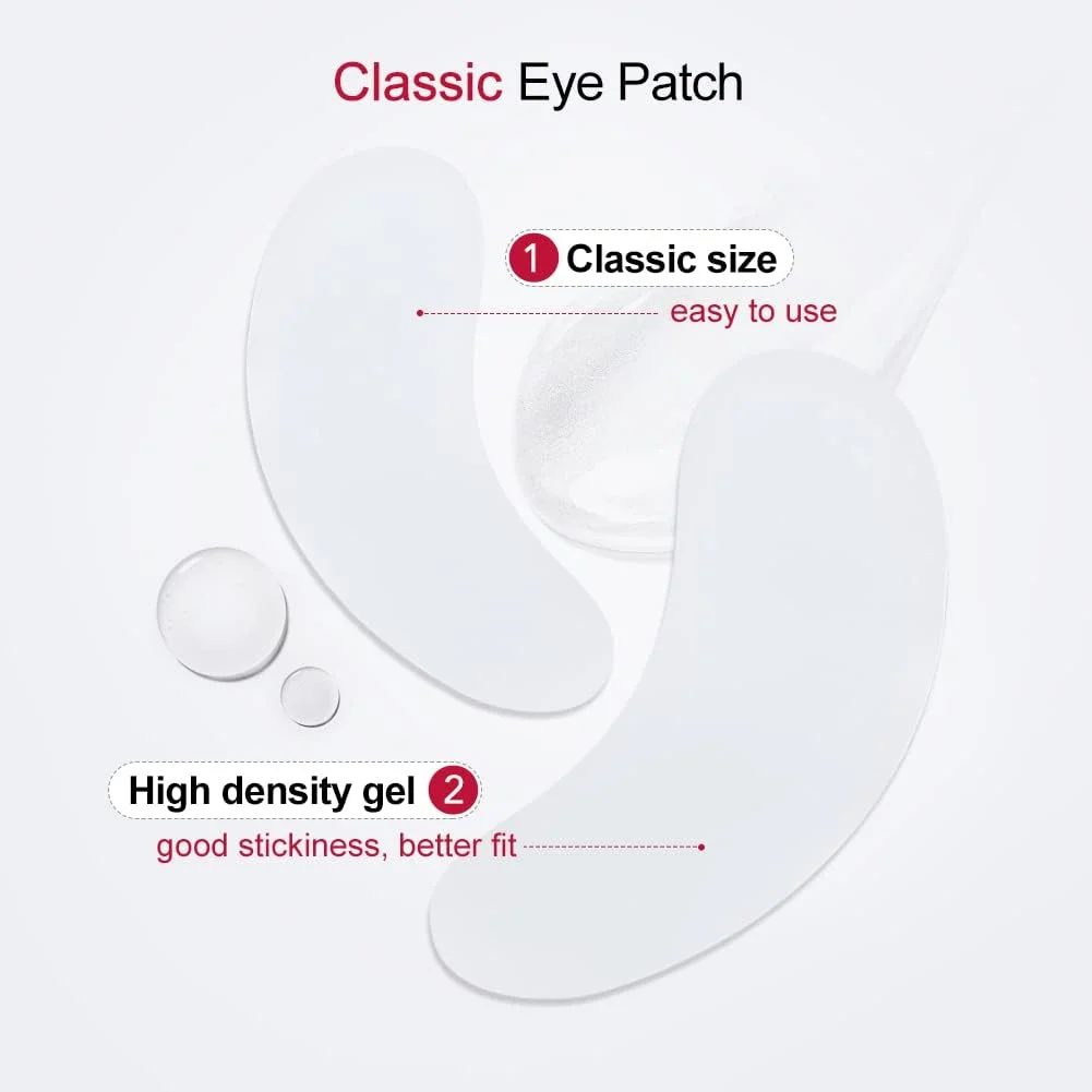 100 جفت پد زیر چشم برای اکستنشن مژه، لیفت مژه، رنگ کردن مژه، پد چشم، پد اکستنشن مژه (مشکی)