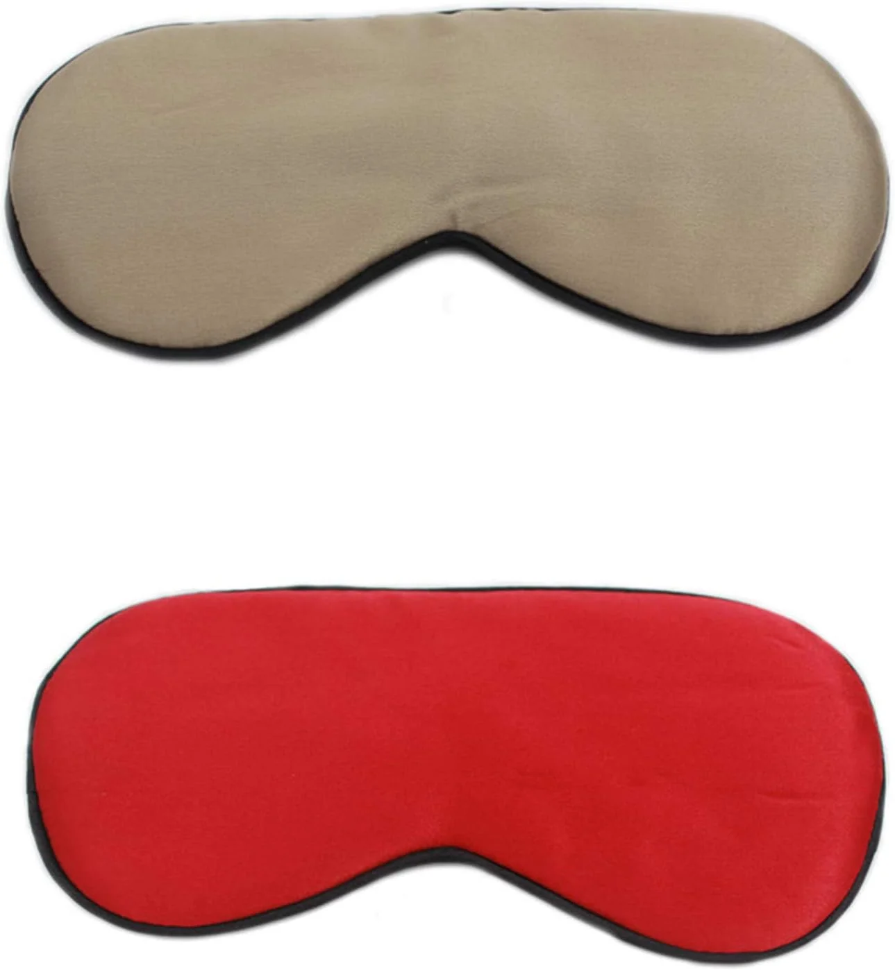 چشم بند خواب ابریشم خالص توت 100%، فوق العاده نرم، تنفسی و قابل تنظیم (بسته 2 عددی 4)