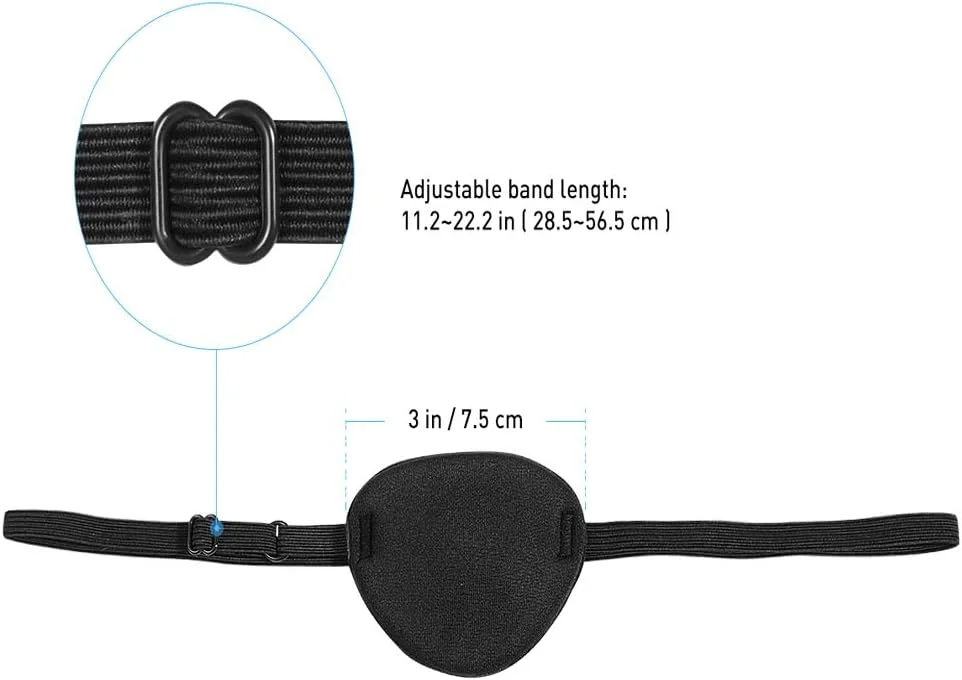 Tvoip 2 عدد ماسک تک چشمی سه بعدی استریو با اسفنج راحت و پوشش سایه، اسباب بازی دزد دریایی برای آموزش، چشم بند برای کودکان و بزرگسالان