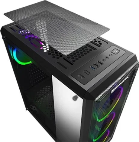 کیس مید تاور XIGMATEK Beast، فضای نصب خنک کننده پردازنده 158 میلیمتری، پشتیبانی از رادیاتور 240 میلیمتری - مشکی | EN42876-N کیس مید تاور XIGMATEK Beast، فضای نصب خنک کننده پردازنده 158 میلیمتری، پشتیبانی از رادیاتور 240 میلیمتری - مشکی | EN42876-N