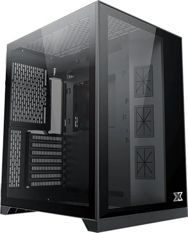 کیس گیمینگ مید تاور ATX شیشه حرارت دیده Xigmatek Aquarius S، دارای 3 عدد فن سفید AY120، USB3.0x1+USB2.0x2، پنل جلویی و سمت چپ شیشه حرارت دیده، پشتیبانی از رادیاتور تا 280 میلی‌متر، مشکی | EN46522