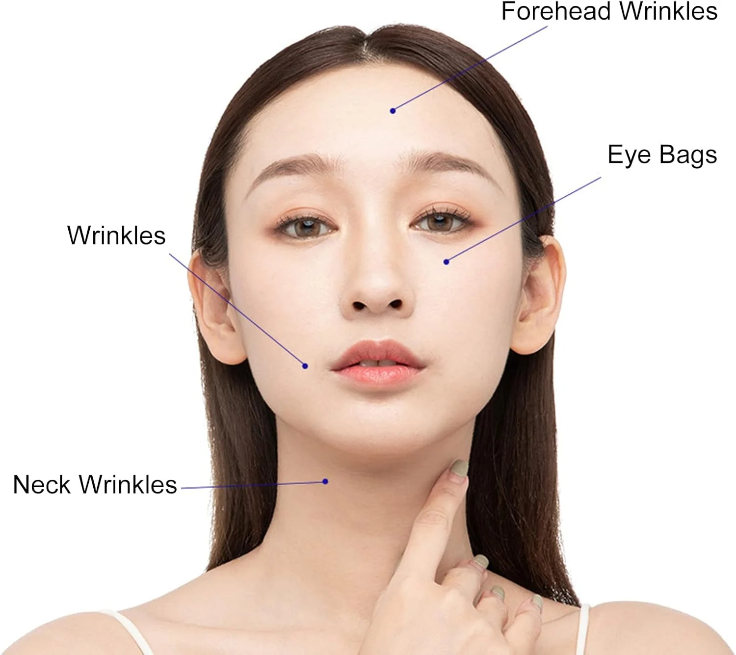 پچ دور چشم هیدروژل پپتید مس آبی BIOAOUA میستها، ضد پیری، ضد چروک، رفع سیاهی دور چشم و پف زیر چشم (30 جفت)