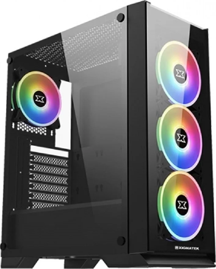 کیس مید تاور شیشه حرارت دیده Xigmatek Sirocon III ARGB، جریان هوای عالی، خنک کننده پردازنده 165 میلی متری، فن 120 میلی متری، ATX | EN45891 کیس مید تاور شیشه حرارت دیده Xigmatek Sirocon III ARGB، جریان هوای عالی، خنک کننده پردازنده 165 میلی متری، فن 120 میلی متری، ATX | EN45891