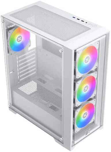 کیس کامپیوتر Xigmatek Quantum Arctic E-ATX، دارای 4 فن از پیش نصب شده Z20A Arctic، پشتیبانی از رادیاتور 360 میلی متری، 7 اسلات توسعه، 2 پنل شیشه ای حرارت دیده، سفید | EN42881 کیس کامپیوتر Xigmatek Quantum Arctic E-ATX، دارای 4 فن از پیش نصب شده Z20A Arctic، پشتیبانی از رادیاتور 360 میلی متری، 7 اسلات توسعه، 2 پنل شیشه ای حرارت دیده، سفید | EN42881