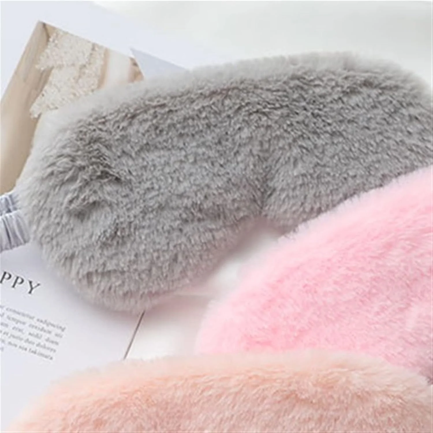 ماسک چشم خواب مخمل خواب دار با کمپرس یخ و گرم، ماسک تنفسی ابریشمی برای استراحت