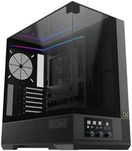 کیس کامپیوتر Xigmatek Vision E-ATX، دارای 1 فن G24A + 6 فن G24A Reverse از پیش نصب شده، پشتیبانی از رادیاتور 360 میلیمتری، پنل نمایشگر LCD، 7 اسلات توسعه، 3 پنل شیشهای حرارت دیده، مشکی | EN45196 کیس کامپیوتر Xigmatek Vision E-ATX، دارای 1 فن G24A + 6 فن G24A Reverse از پیش نصب شده، پشتیبانی از رادیاتور 360 میلیمتری، پنل نمایشگر LCD، 7 اسلات توسعه، 3 پنل شیشهای حرارت دیده، مشکی | EN45196