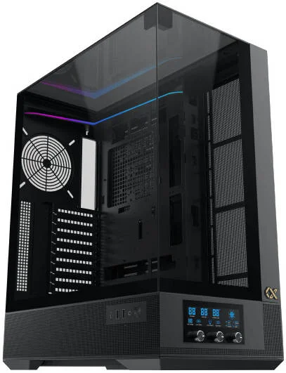 کیس کامپیوتر Xigmatek Vision Pro E-ATX، دارای 1 فن G24A + 7 فن G24A معکوس از پیش نصب شده، پشتیبانی از رادیاتور 480 میلیمتری، پنل نمایشگر LCD، دارای 9 اسلات توسعه، 3 پنل شیشهای حرارت دیده، مشکی | EN45158 کیس کامپیوتر Xigmatek Vision Pro E-ATX، دارای 1 فن G24A + 7 فن G24A معکوس از پیش نصب شده، پشتیبانی از رادیاتور 480 میلیمتری، پنل نمایشگر LCD، دارای 9 اسلات توسعه، 3 پنل شیشهای حرارت دیده، مشکی | EN45158