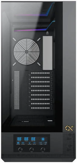 کیس کامپیوتر Xigmatek Vision Pro E-ATX، دارای 1 فن G24A + 7 فن G24A معکوس از پیش نصب شده، پشتیبانی از رادیاتور 480 میلیمتری، پنل نمایشگر LCD، دارای 9 اسلات توسعه، 3 پنل شیشهای حرارت دیده، مشکی | EN45158 کیس کامپیوتر Xigmatek Vision Pro E-ATX، دارای 1 فن G24A + 7 فن G24A معکوس از پیش نصب شده، پشتیبانی از رادیاتور 480 میلیمتری، پنل نمایشگر LCD، دارای 9 اسلات توسعه، 3 پنل شیشهای حرارت دیده، مشکی | EN45158