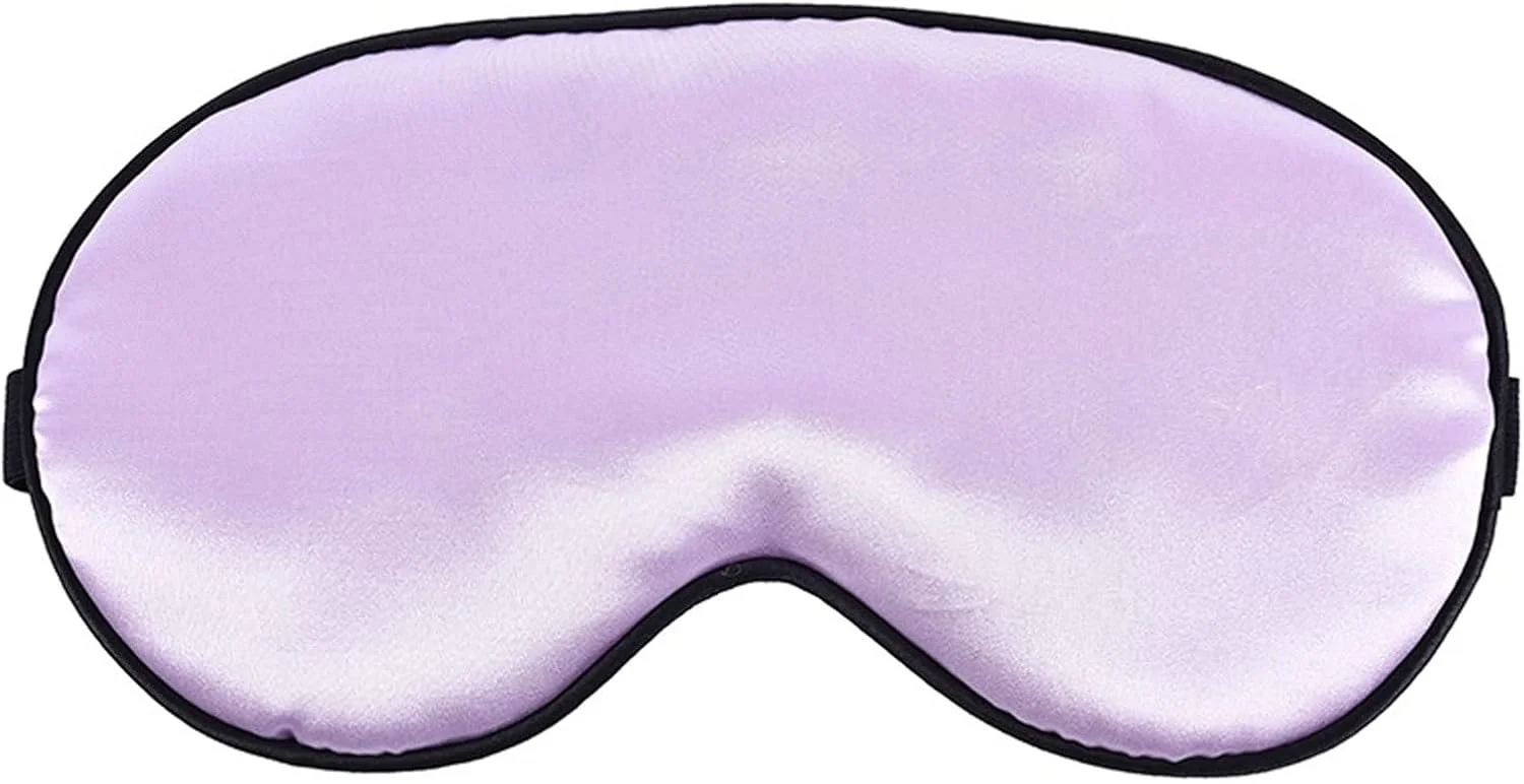 ماسک چشم خواب ابریشمی مصنوعی، چشم بند مسافرتی، پد چشم برای چرت زدن، چشم بند استراحت، پوشش چشم، ماسک خواب، سایه چشم شبانه، چند طرح (Hortel)