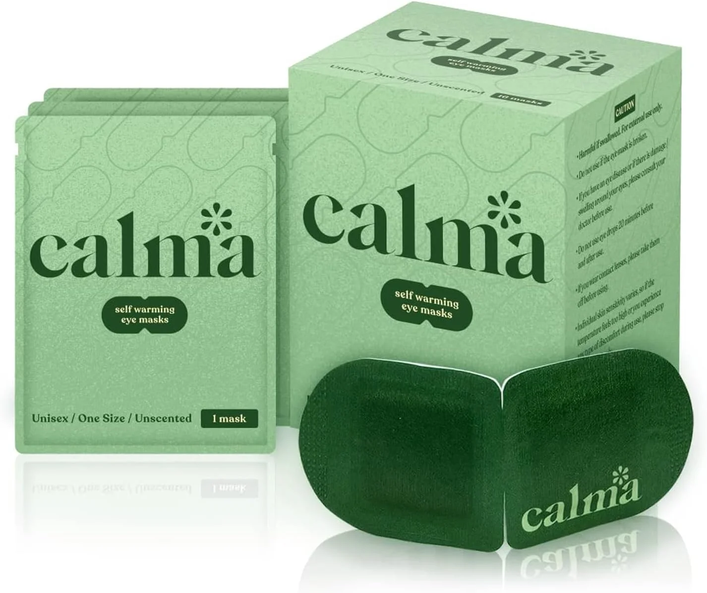 ماسک چشم گرمایشی کالما 16 عددی - کمپرس گرم برای خستگی چشم - کمک به تسکین خشکی چشم، فشار نور آبی، سردرد و سیاهی دور چشم (بدون عطر)