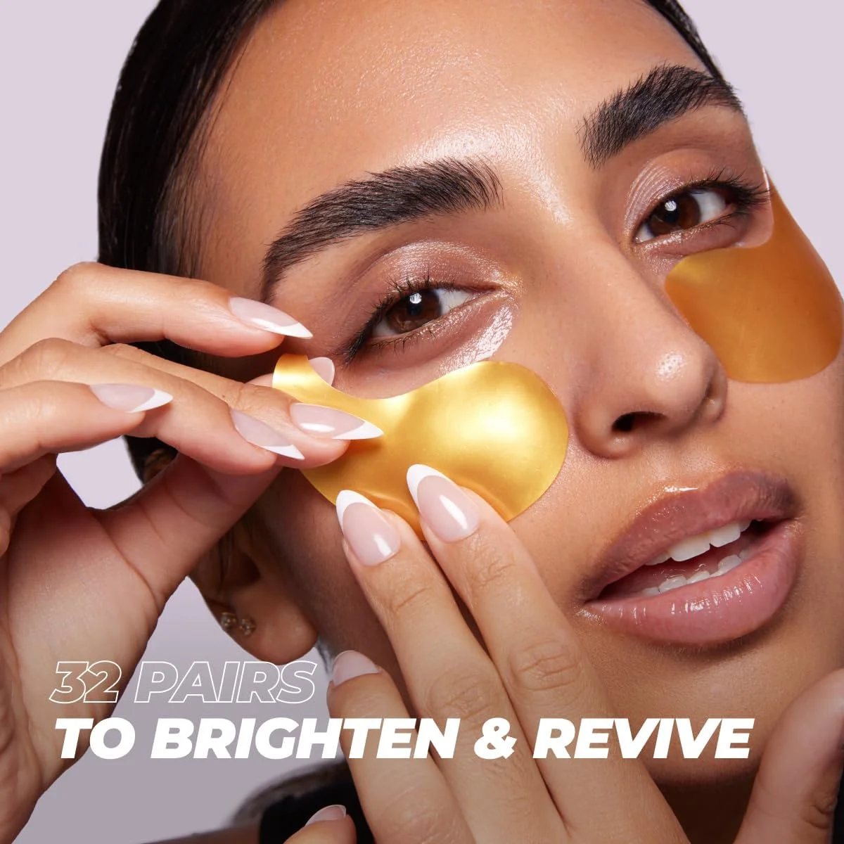 پدهای هیدروژل طلایی ویتاماسک برای زیر چشم، کاهش پف و تیرگی – شاداب کننده در 15 دقیقه - فرموله شده در کره - 32 جفت / 64 پد هیدروژل زیر چشم