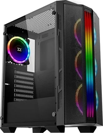 کیس XIGMATEK Trident (ATX، شاسی 330mm، U3x1+U2x2، پنل جلویی مشبک + سمت چپ شیشه حرارت دیده، 4 عدد فن XDS120 ARGB با سوییچ LED، Fx3+Rx1) | EN44535 کیس XIGMATEK Trident (ATX، شاسی 330mm، U3x1+U2x2، پنل جلویی مشبک + سمت چپ شیشه حرارت دیده، 4 عدد فن XDS120 ARGB با سوییچ LED، Fx3+Rx1) | EN44535