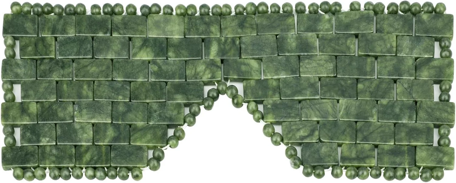 ماسک چشم یشم Ideayard، ماسک سنگی صورت سبز طبیعی قابل استفاده مجدد برای رفع چین و چروک و پف