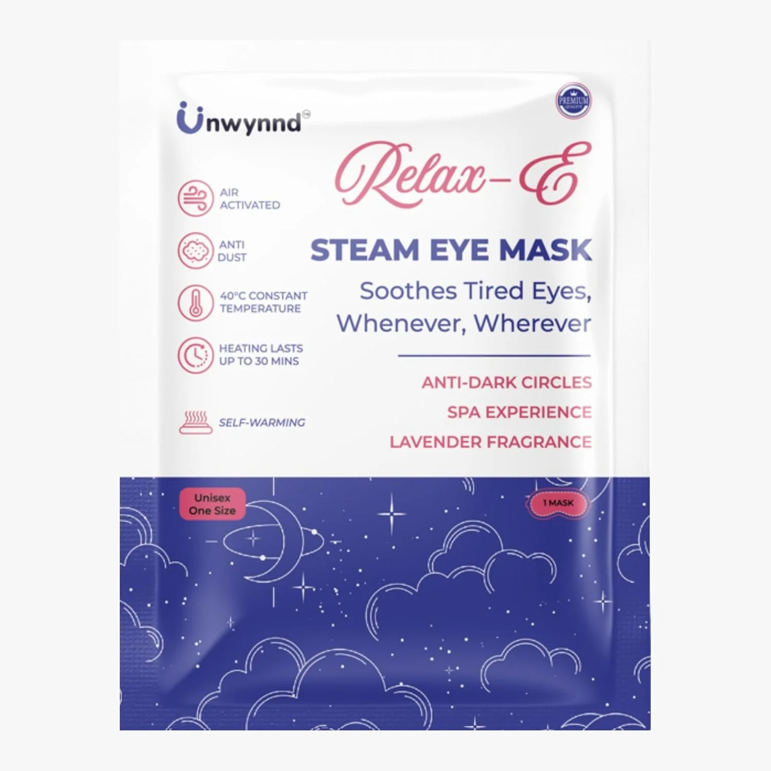 ماسک چشم بخار برای رفع سیاهی دور چشم و خشکی چشم، ماسک خواب خود گرم شونده مناسب مسافرت برای پف چشم، لذت بردن از مراقبت آرامش بخش چشم (اسطوخودوس)