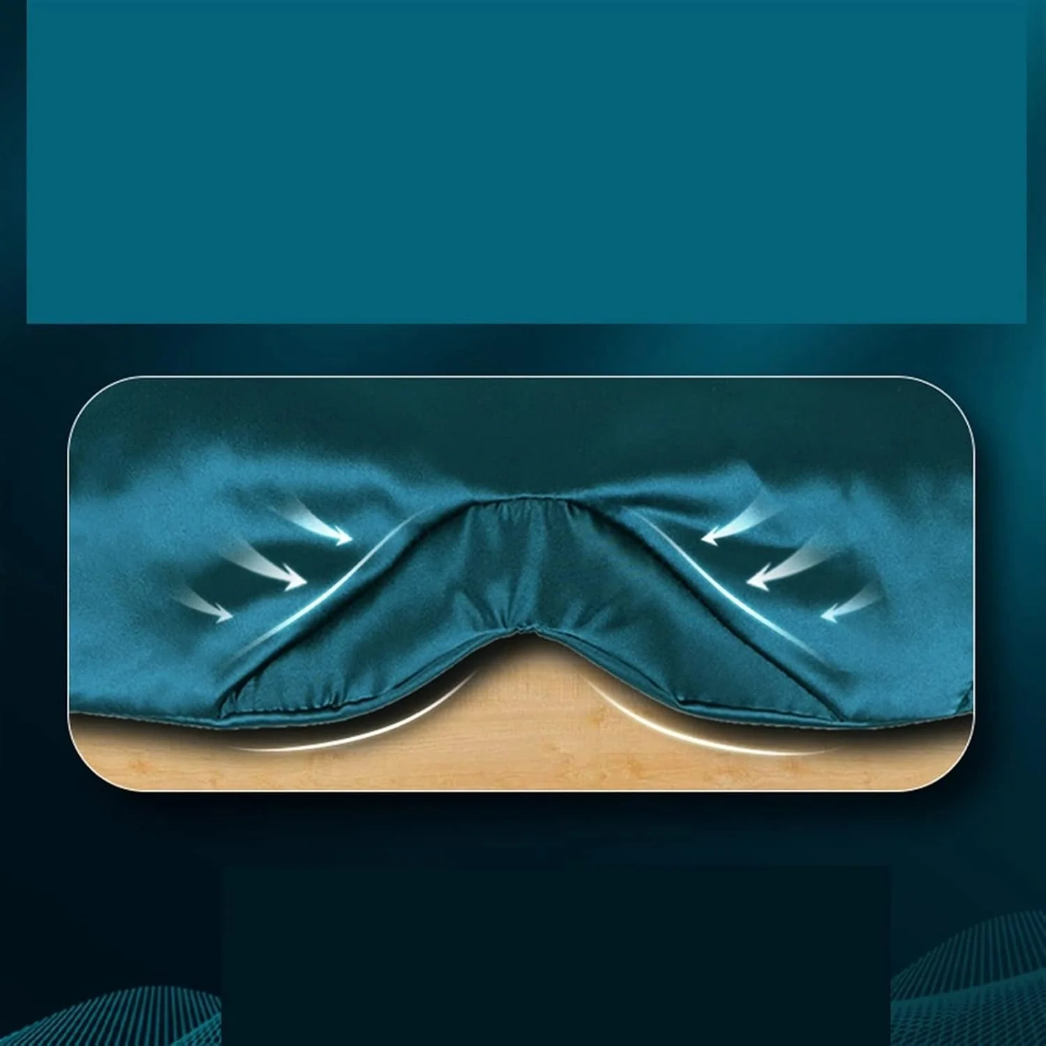 ماسک چشم خواب ابریشمی دو طرفه برای مسافرت