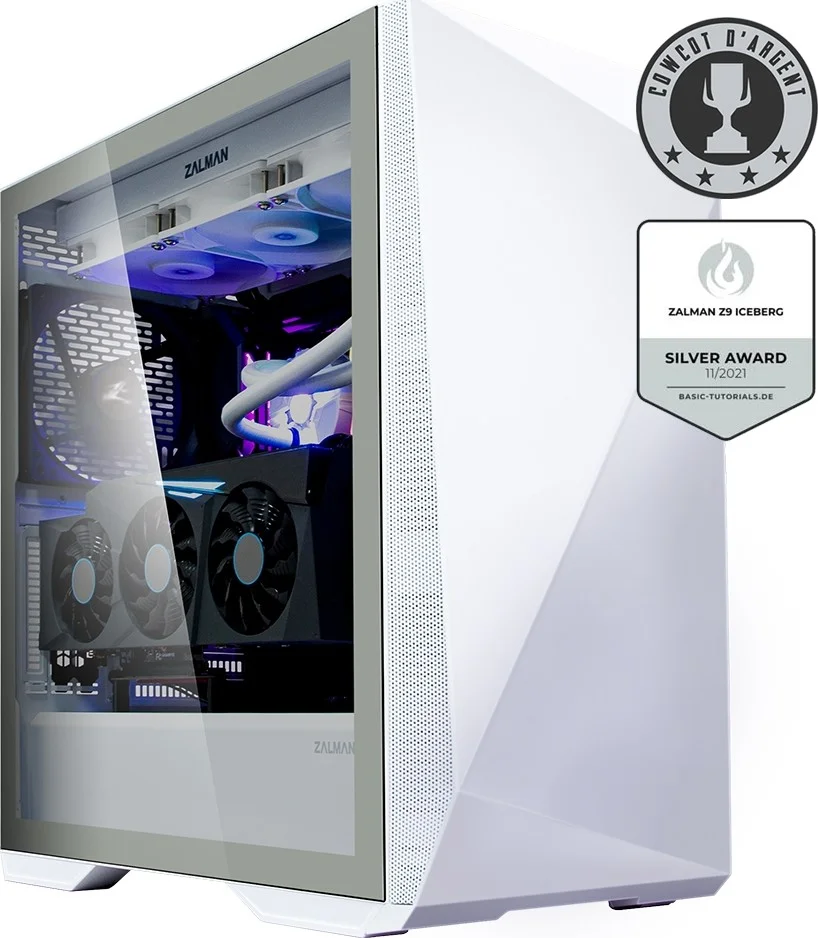 کیس گیمینگ مید تاور ATX زالمن مدل Z9 Iceberg، فن های ARGB LED 140 میلی متری، پشتیبانی از رادیاتور تا 360 میلی متر، شیشه حرارت دیده 4 میلی متری، نگهدارنده کارت گرافیک از پیش نصب شده، سفید | Z9-ICEBERG-WH کیس گیمینگ مید تاور ATX زالمن مدل Z9 Iceberg، فن های ARGB LED 140 میلی متری، پشتیبانی از رادیاتور تا 360 میلی متر، شیشه حرارت دیده 4 میلی متری، نگهدارنده کارت گرافیک از پیش نصب شده، سفید | Z9-ICEBERG-WH