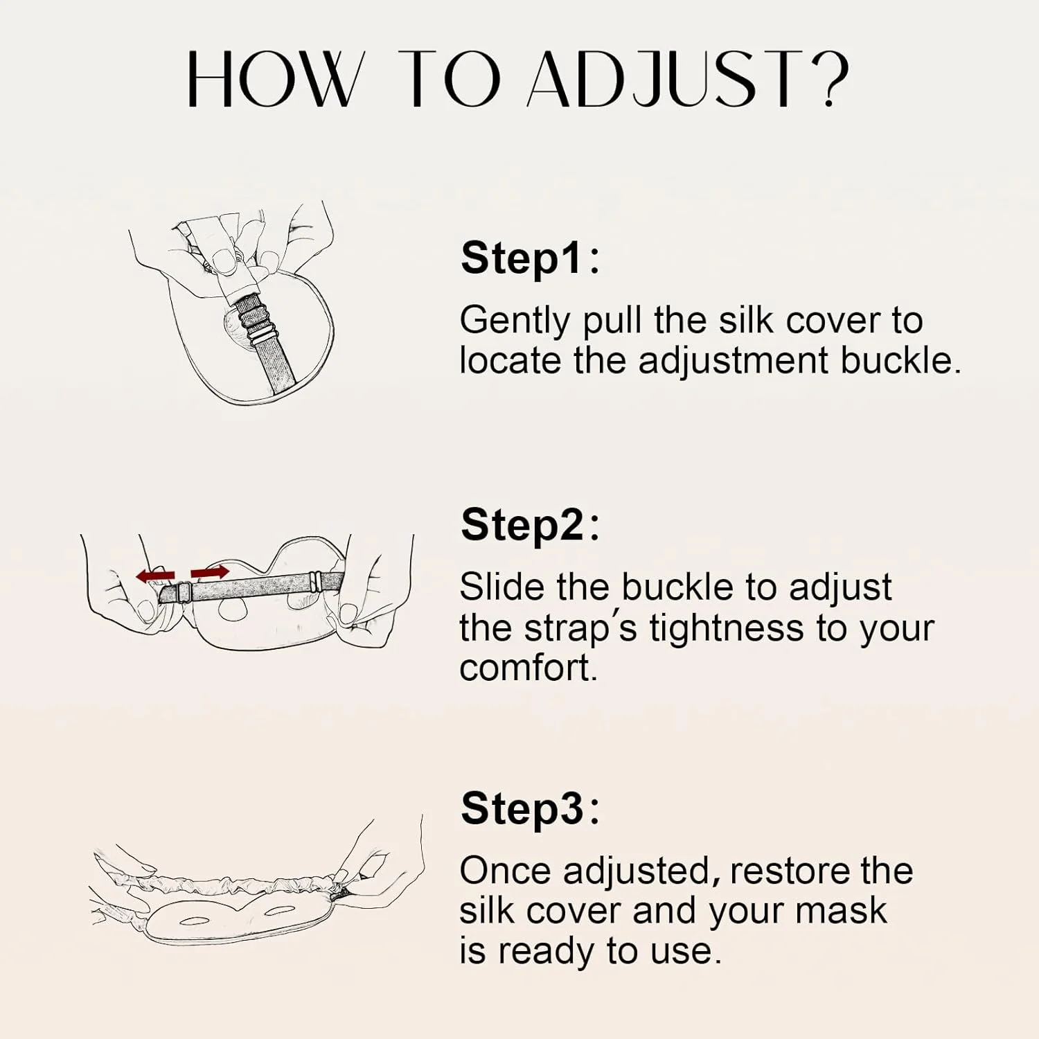 ماسک خواب ابریشمی قابل تنظیم ZIMASILK، ماسک چشم 100% ابریشم توت 22 Momme، طراحی شده برای مژه های بلند و اکستنشن مژه، ماسک خواب راحت چشم با فیلر ابریشم خالص (صورتی)