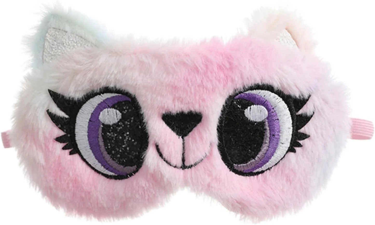 چشم بند خواب طرح پاندا، پولیشی نرم و دوست داشتنی، سایه اندازی ملایم برای خواب راحت (رنگ: صورتی)