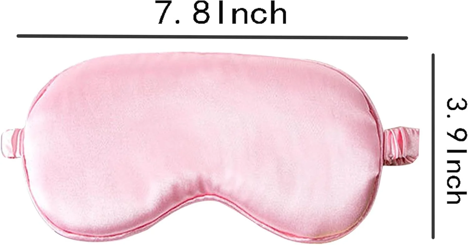 ماسک خواب صورتی برای خواب، پارچه نرم و راحت، پوشش چشم برای مسافرت، چرت زدن، شب