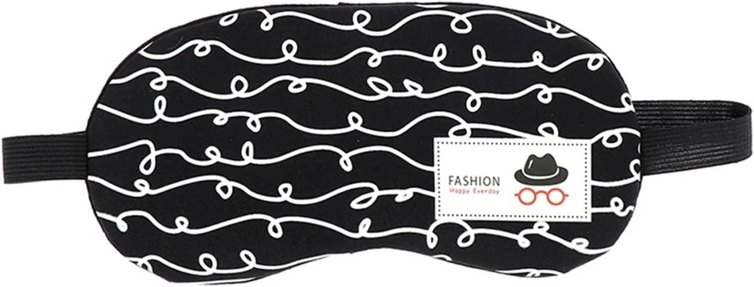 چشم بند خواب وانام، چشم بند خواب پنبه ای نرم، کمک به خواب، استراحت در سفر، پوشش سایه چشم، چشم بند زنانه مردانه (رنگ: کلاه)