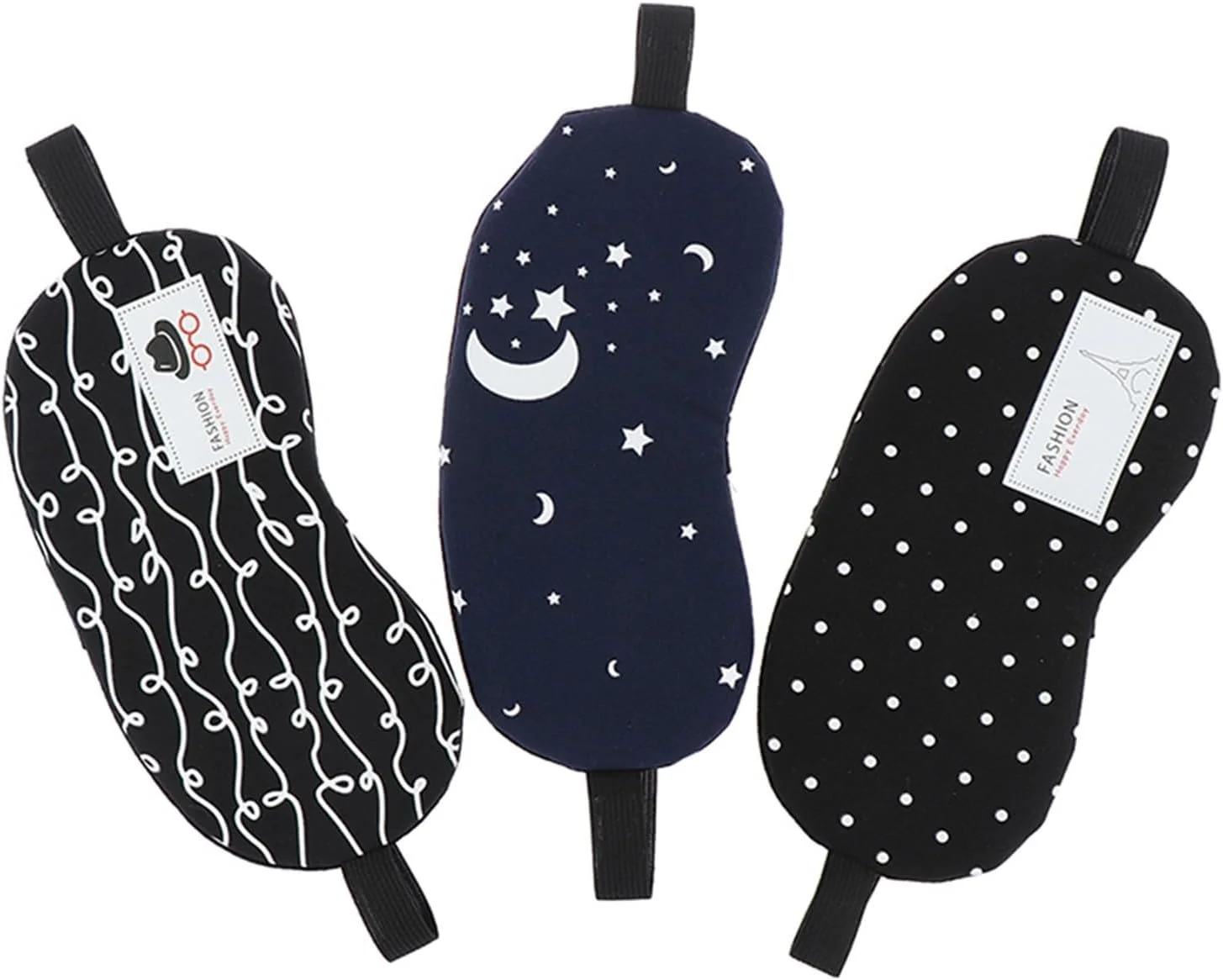 چشم بند خواب وانام، چشم بند خواب پنبه ای نرم، کمک به خواب، استراحت در سفر، پوشش سایه چشم، چشم بند زنانه مردانه (رنگ: کلاه)