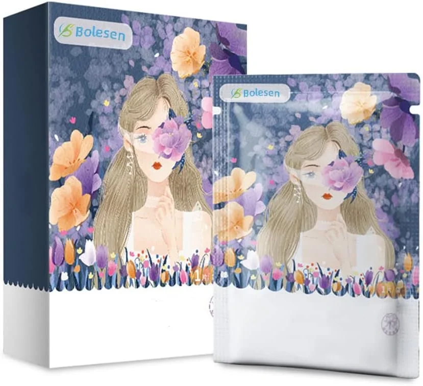 ماسک چشم بخار با روغن اسانس گل، ماسک چشم خواب گرم برای اِدِم و خستگی چشم، ماسک چشم خواب حلقه سیاه چشم خشک خود گرم شونده با دمای یکنواخت 42 درجه سانتیگراد - بسته 14 عددی (لاله)