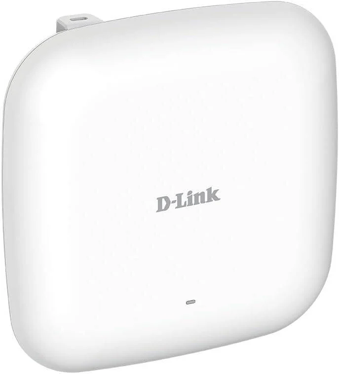 اکسس پوینت PoE دی-لینک WiFi 6 AX1800 Wave 2 دو بانده، طراحی فشرده، قابل نصب روی دیوار و سقف (DAP-X2810)، سفید