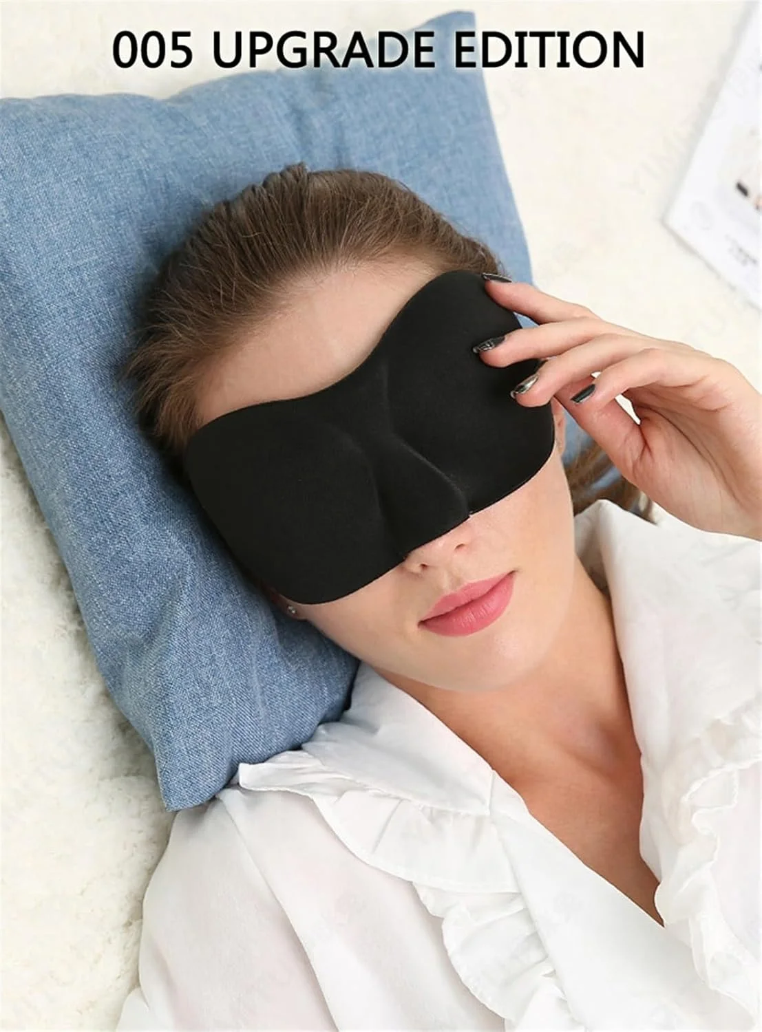 چشم بند خواب وانا مدل سایه چشم، پوشش خوب، استریو، مناسب استراحت و مسافرت (رنگ: سبز میوه ای)