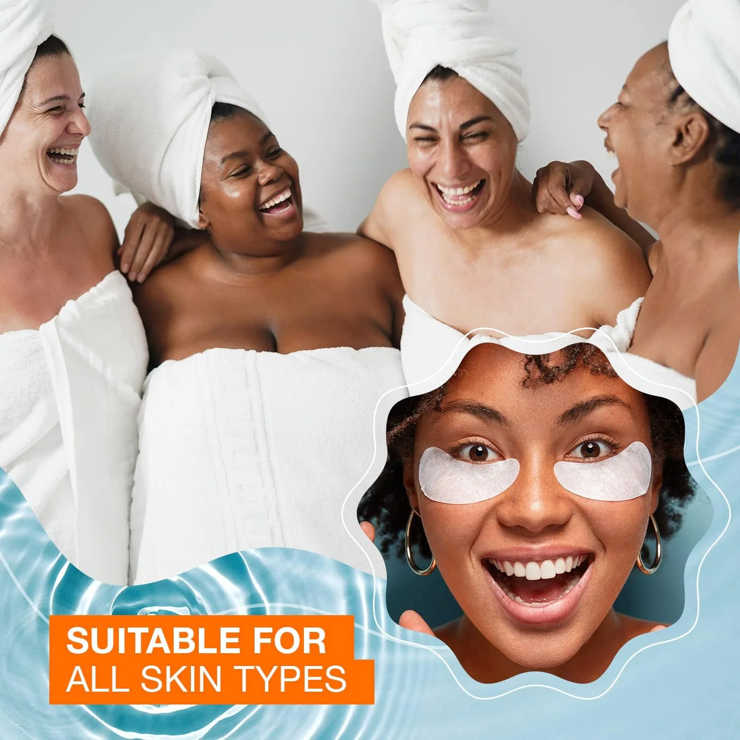 پدهای دور چشم خیار و آلوئه ورا برای تیرگی و پف، ضد چروک و جوان کننده، پدهای طراوت بخش و تسکین دهنده چشم - مراقبت زیبایی بدون تست حیوانی