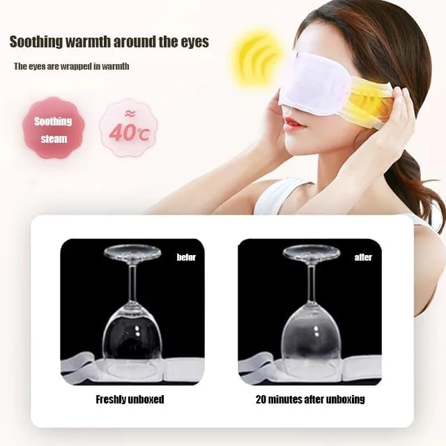 ماسک چشم بخار گرم ملایم مگوریسم وارداتی از ژاپن، ماسک چشم گرمایشی کمپرس گرم برای چشم، بسته 12 عددی، هدیه آرامش بخش برای خانم ها (2 جعبه، بدون عطر)
