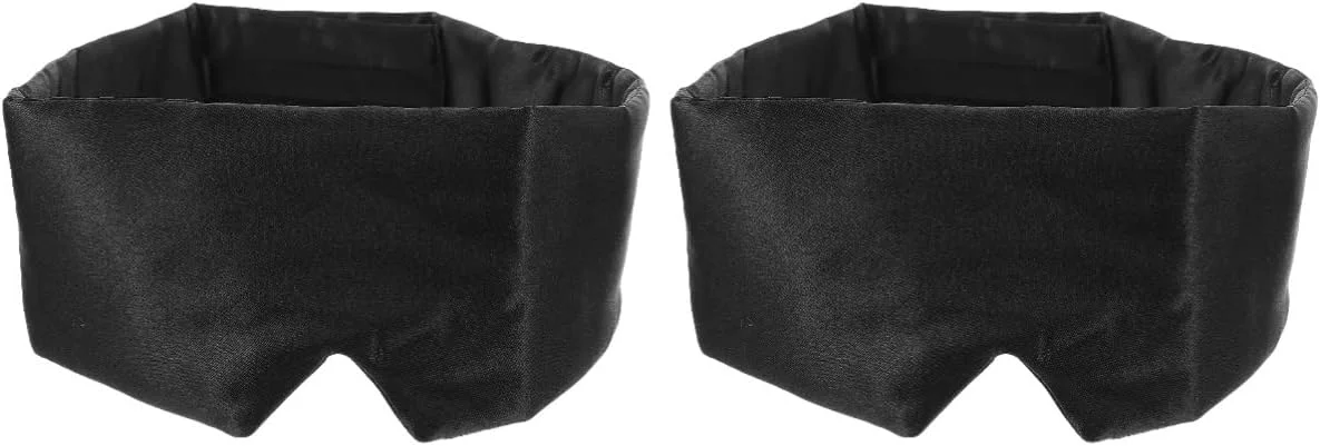 FOMIYES 2 عدد ماسک چشم ابریشمی، پوشش چشم ابریشمی، ماسک خواب چشم