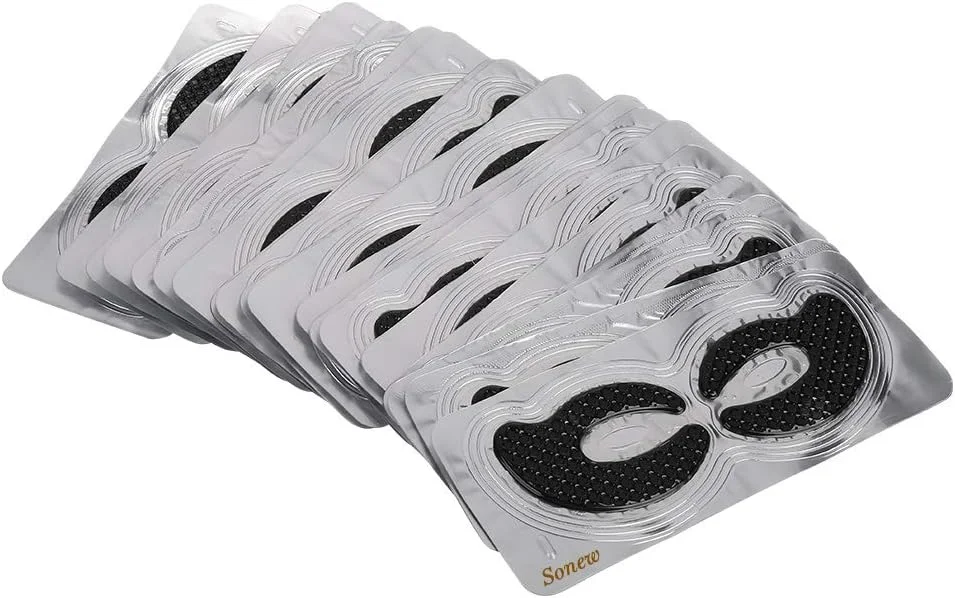 20 جفت پچ زیر چشم اسید هیالورونیک برای سیاهی دور چشم، پف زیر چشم، چین و چروک، کیسه های زیر چشم، پف کردگی، پدهای مراقبت از پوست چشم زغال بامبو، ضد پیری