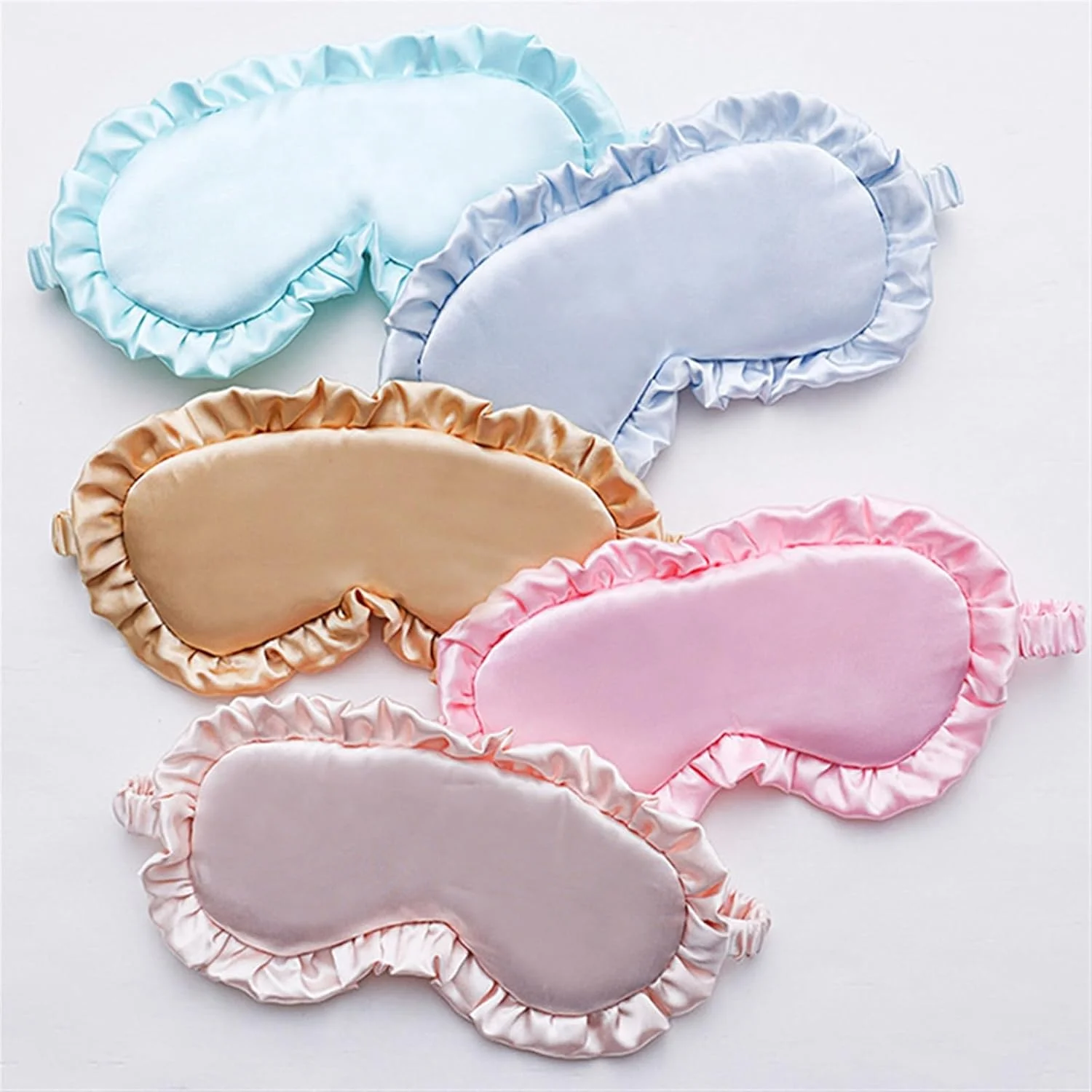 چشم بند خواب ابریشمی والان دار، پوشش نرم و راحت برای چشم، مناسب خواب و استراحت، برای خانم ها و آقایان (رنگ: قرمز)