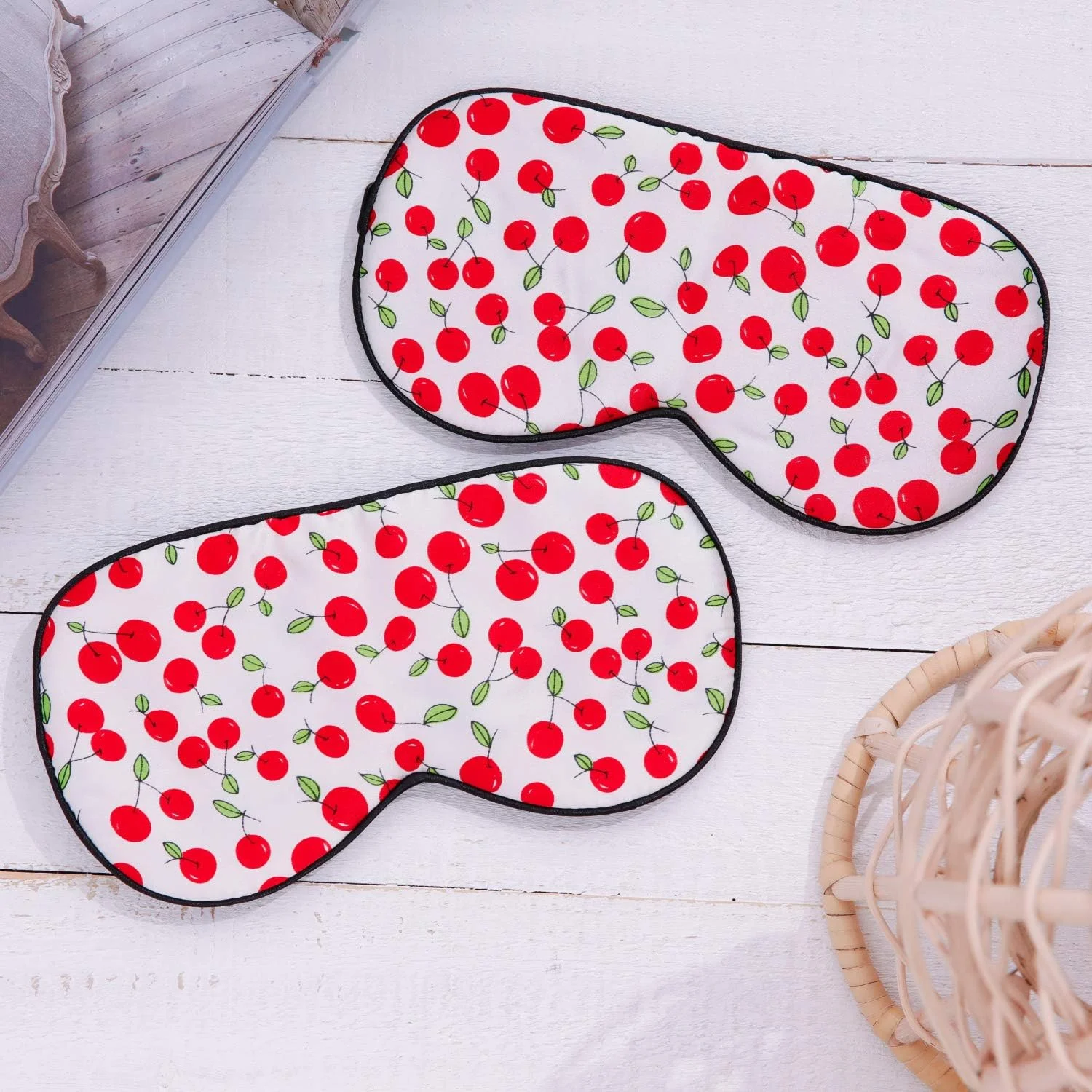 چشم بند خواب ابریشم خالص مکس فیل، پوشش چشم، سایه چشم، رنگ های چاپی (#18)