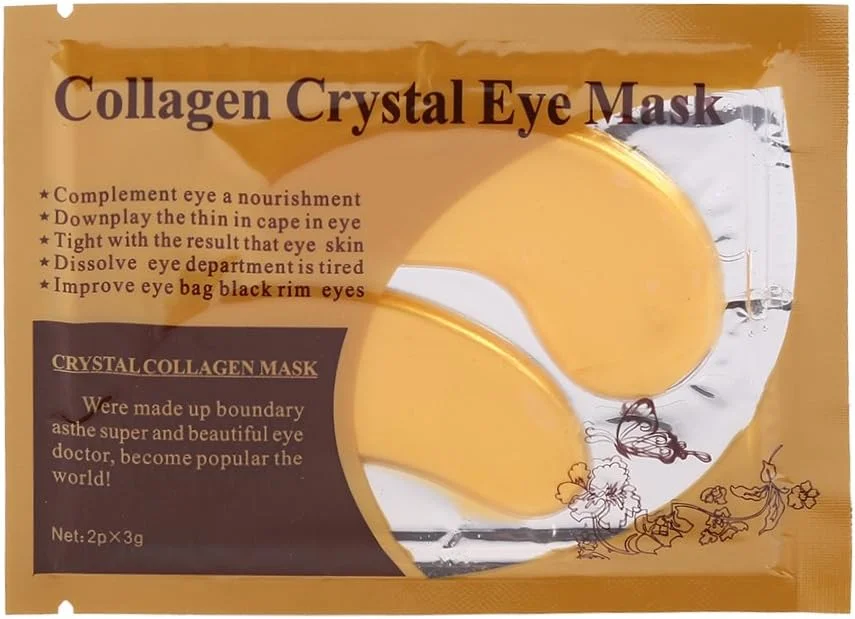 پد ماسک چشم کلاژن، ماسک چشم ژلی کریستالی پودری برای ضد پیری، رفع پف، ضد چروک، مرطوب کننده پلک