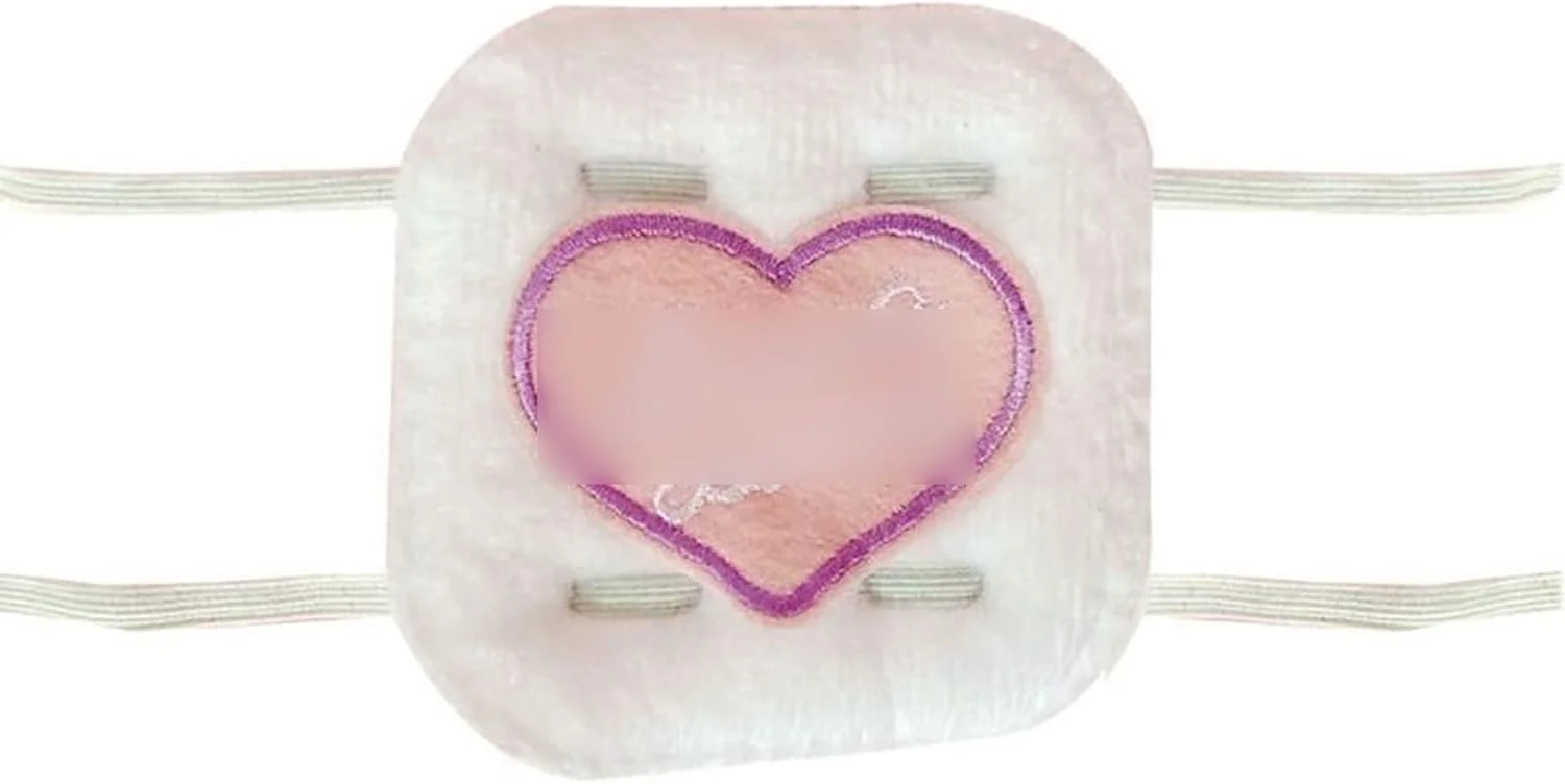 ماسک چشم طرح انیمه گلدوزی شده طرح قلب تک چشم بند لوازم جانبی لباس