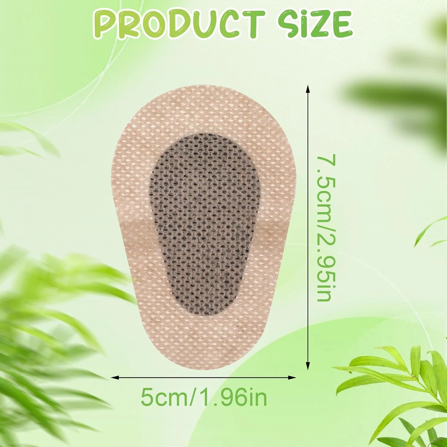 چشم بند خود چسب 40 عددی، 7.62 در 5.08 سانتی متر، چشم بند یکبار مصرف بزرگسالان، پارچه نبافته، پد چشم برای اصلاح تک چشمی، بدون لاتکس (رنگ بدن)