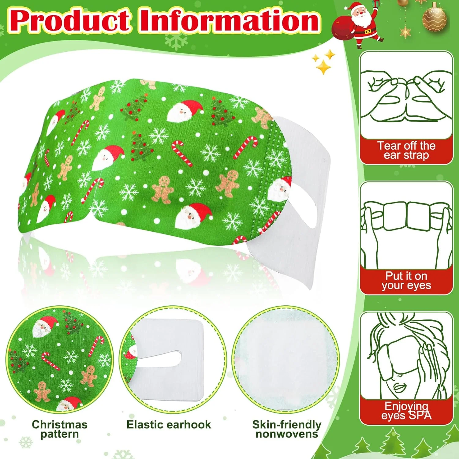 ماسک چشم بخار کریسمس Ramede، 48 عددی، برای چشم های خشک، ماسک خواب گرم اسپا، ماسک چشم یکبار مصرف خود گرم شونده، رایحه اسطوخودوس برای خواب، هدیه جوراب ساق بلند کریسمس تعطیلات خانگی ماسک چشم بخار کریسمس Ramede، 48 عددی، برای چشم های خشک، ماسک خواب گرم اسپا، ماسک چشم یکبار مصرف خود گرم شونده، رایحه اسطوخودوس برای خواب، هدیه جوراب ساق بلند کریسمس تعطیلات خانگی