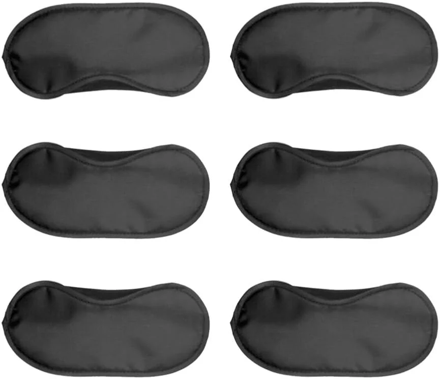 SAFIGLE مجموعه 20 عددی ماسک خواب، پوشش چشم، چشم بند، مشکی