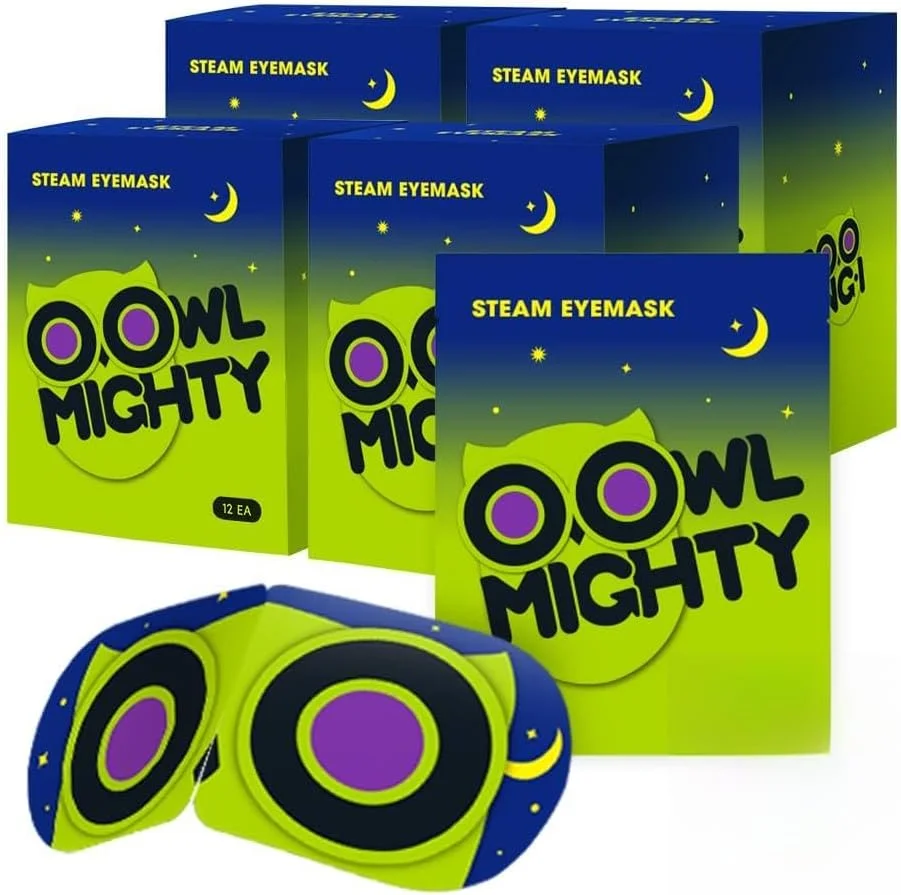 ماسک چشم بخاردار نیرومند بنفش گوریل برای خشکی چشم، کمپرس چشم خود گرم شونده برای رفع استرس، ماسک چشم خواب یکبار مصرف برای آرامش، هدیه برای مسافرت، خانه، دفتر کار، 24 عددی، بدون عطر