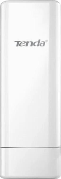 Tenda O4 CPE بیرونی بی‌سیم 5 کیلومتری P2P، 5 گیگاهرتز، PoE غیرفعال، 300 مگابیت در ثانیه، آنتن 14dbi، 1*10/100Mbps اترنت، پل زنی خودکار، سفید | O4