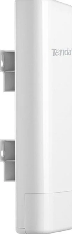 Tenda O4 CPE بیرونی بی‌سیم 5 کیلومتری P2P، 5 گیگاهرتز، PoE غیرفعال، 300 مگابیت در ثانیه، آنتن 14dbi، 1*10/100Mbps اترنت، پل زنی خودکار، سفید | O4