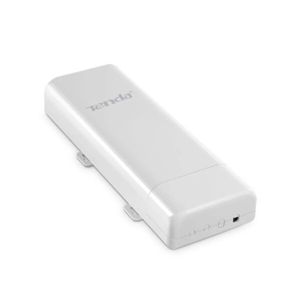 Tenda O4 CPE بیرونی بی‌سیم 5 کیلومتری P2P، 5 گیگاهرتز، PoE غیرفعال، 300 مگابیت در ثانیه، آنتن 14dbi، 1*10/100Mbps اترنت، پل زنی خودکار، سفید | O4