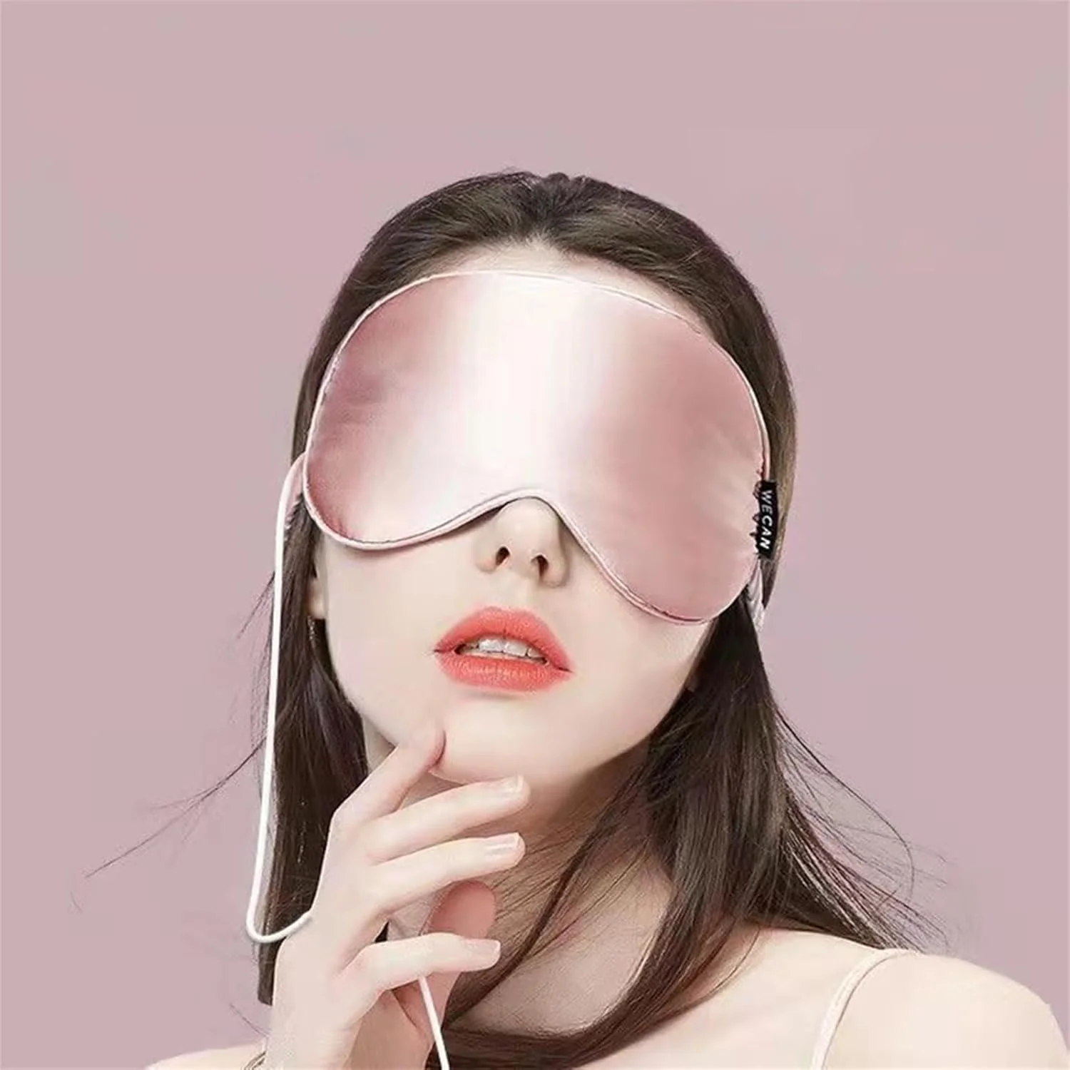 چشم بند خواب ابریشمی وانام، پوشش چشم بخار گرم کننده و کمپرس گرم (رنگ: سبز)