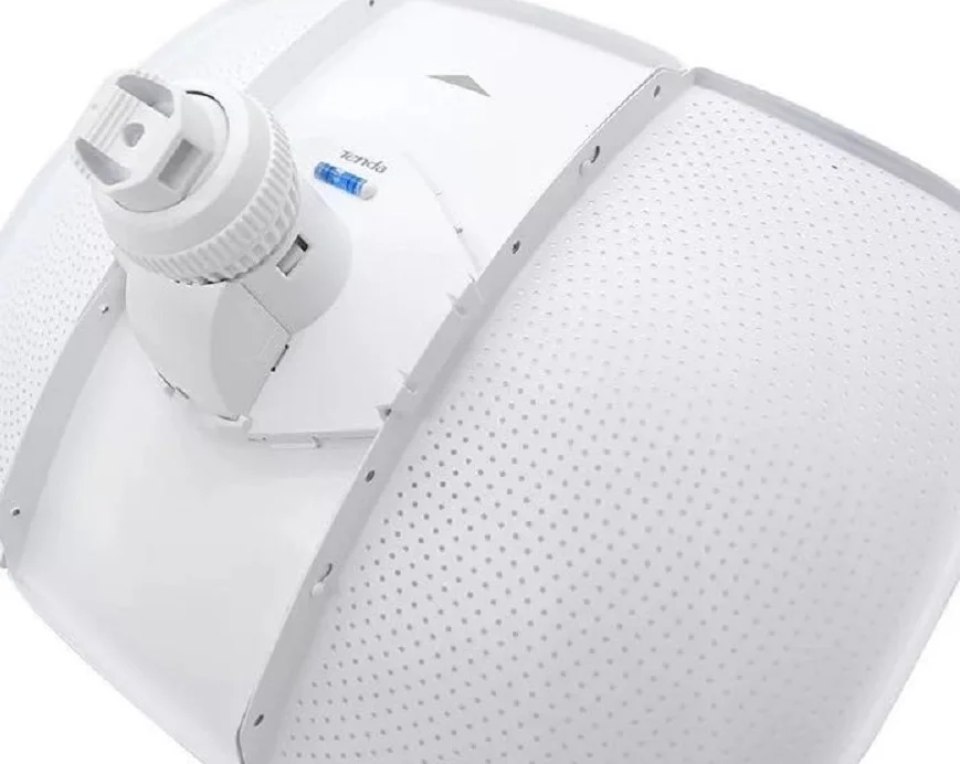 تندا O9 11AC گیگابیتی بیرونی، برد 25 کیلومتر، 5 گیگاهرتز 867 مگابیت بر ثانیه، آنتن 23dbi، ضد آب و هوا IP65، محافظت در برابر صاعقه 6000 ولت، توان 7.5 وات، سفید | O9