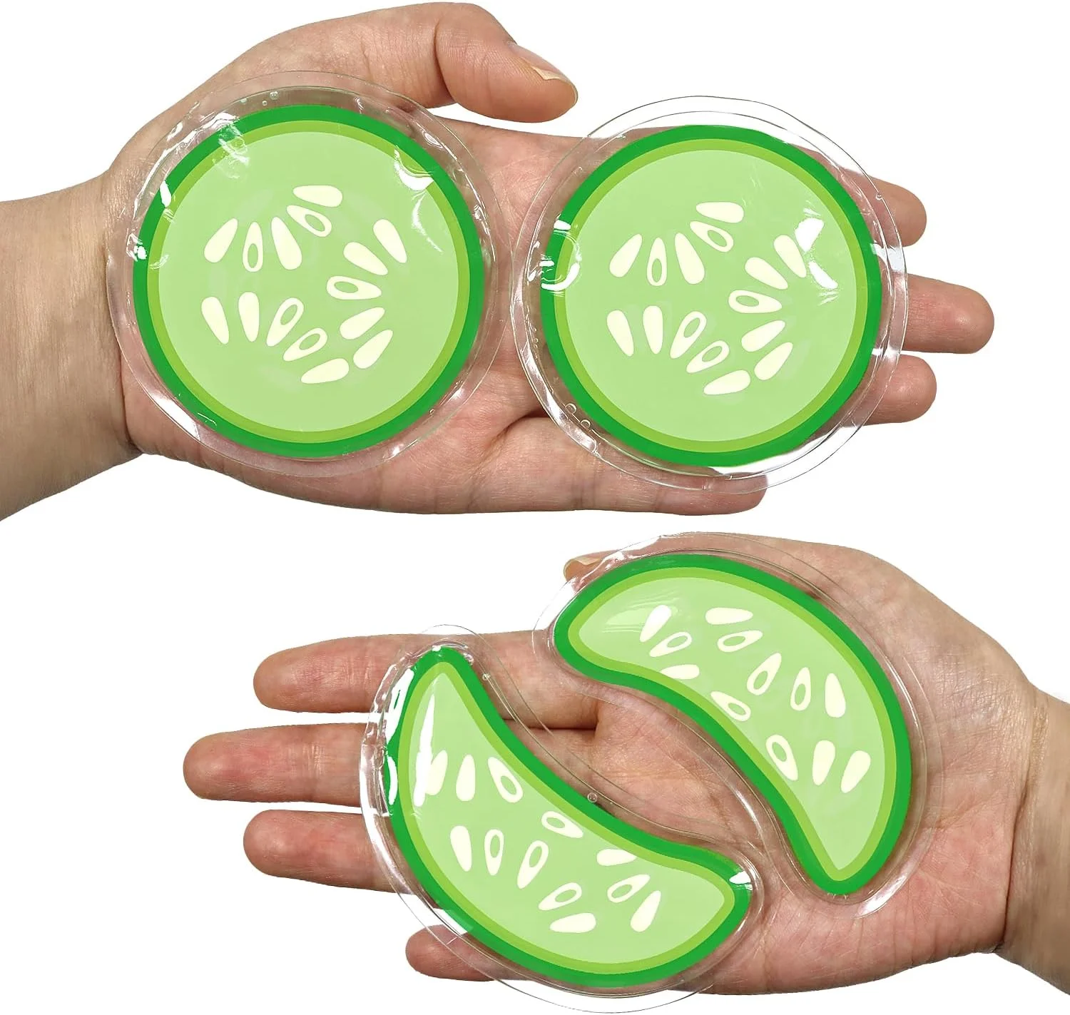 پدهای ژلی قابل استفاده مجدد برای رفع پف و تیرگی دور چشم - کمپرس سرد/گرم با ماسک های خنک کننده چشم، کاهش خطوط ریز و قرمزی