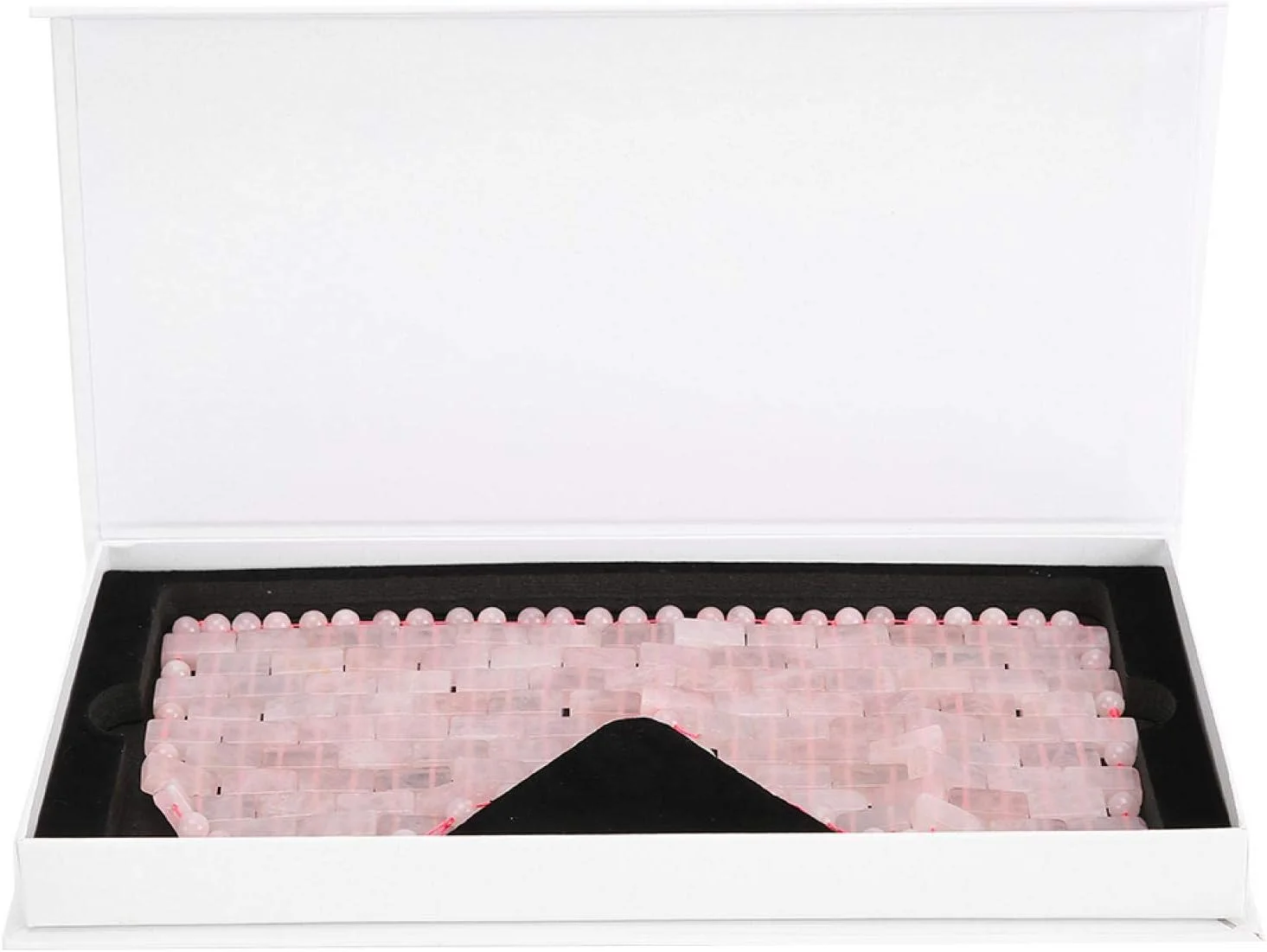 ماسک چشم، ماسک چشم سنگ یشم، درمان خنک کننده چشم برای پف چشم و حلقه های تیره، پوشش آرامش بخش چشم برای خواب، ماسک خواب برای زنان، ماسک چشم برای رفع خستگی چشم (کریستال صورتی)