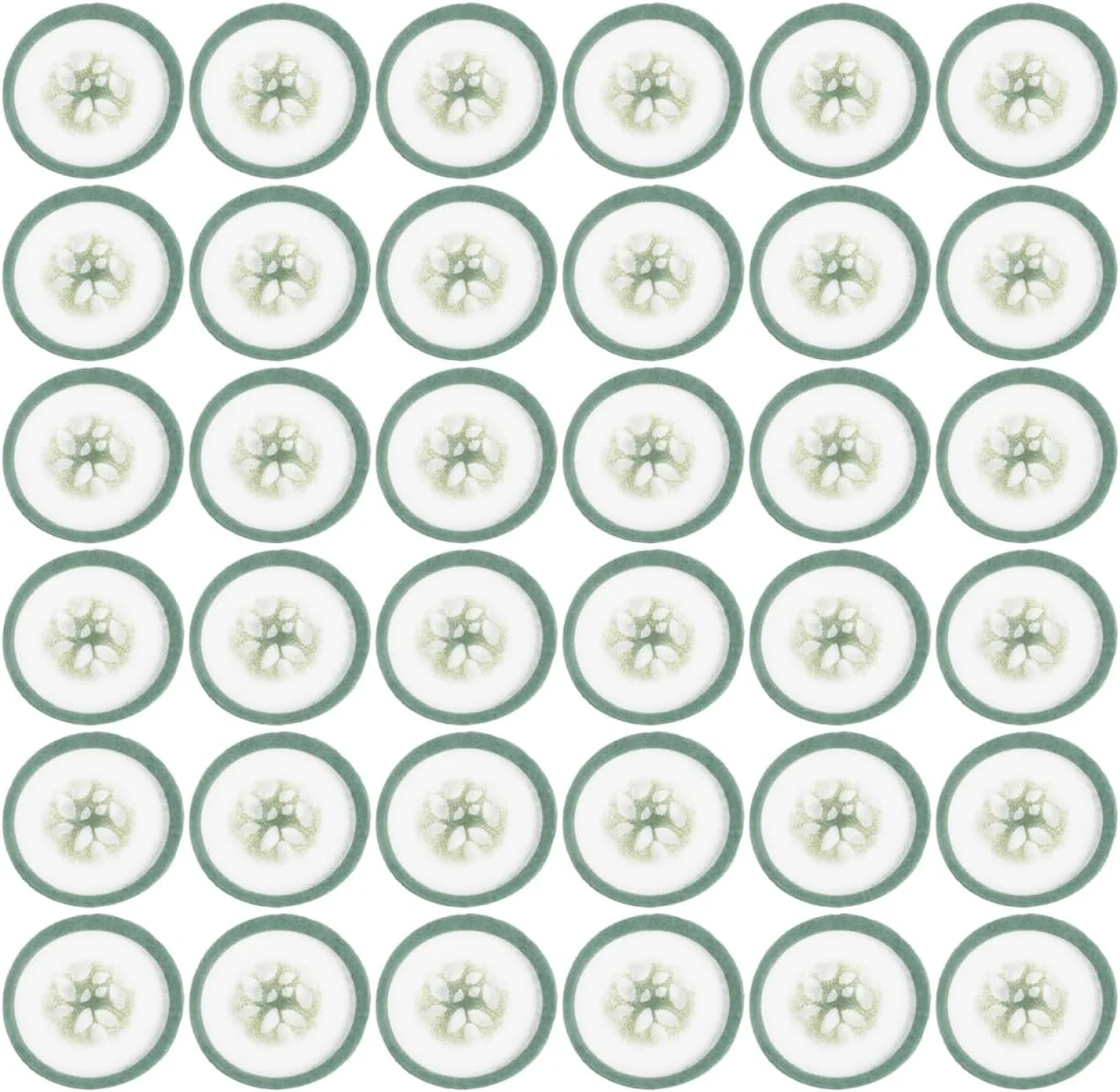 پدهای چشم خیار Healvian، 100 عدد، پدهای چشم کاغذی قابل استفاده مجدد برای مرطوب کردن و احیای پوست، درمان خانگی چشم برای مراقبت ملایم از پوست، جذب آسان و طراوت بخش