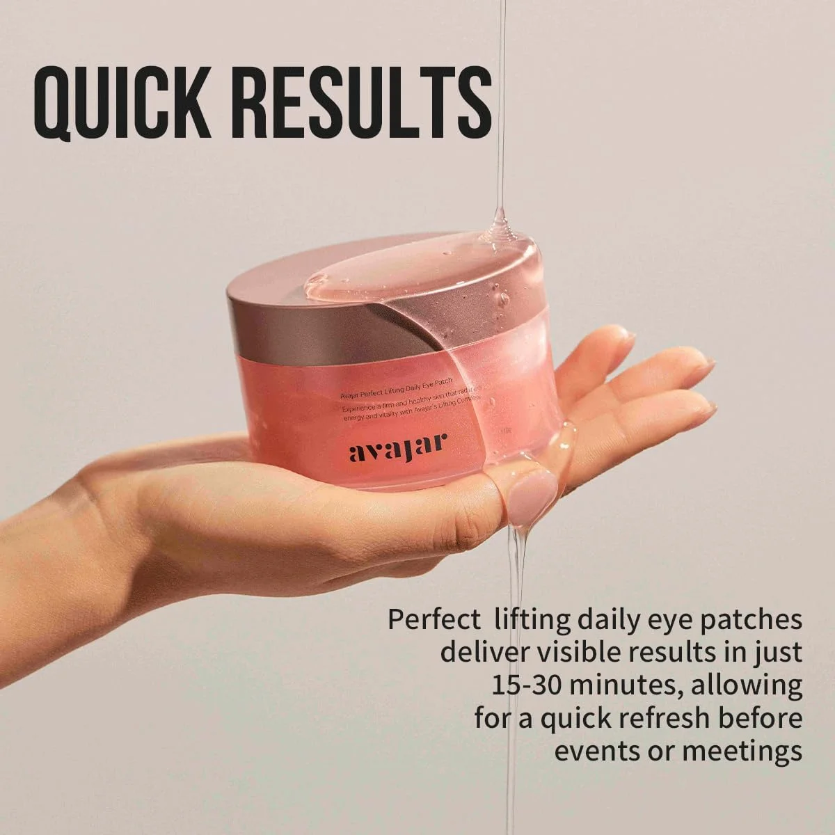 پچ دور چشم روزانه آواژار پرفکت لیفتینگ – پچ های آبرسان و احیا کننده با کلاژن و ترکیب گلبرگ های قرمز، 90 عدد